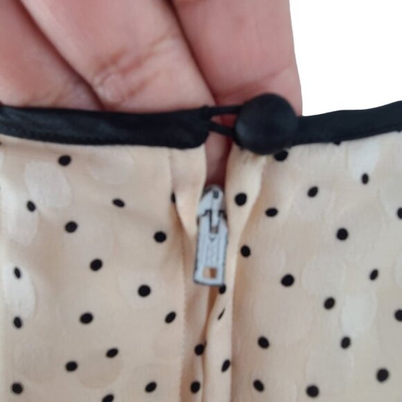 Vintage Jack Mulqueen Collectibles 100% Silk Dress Made in Korea SZ‎ 4 Polka dot - Picture 11 of 16